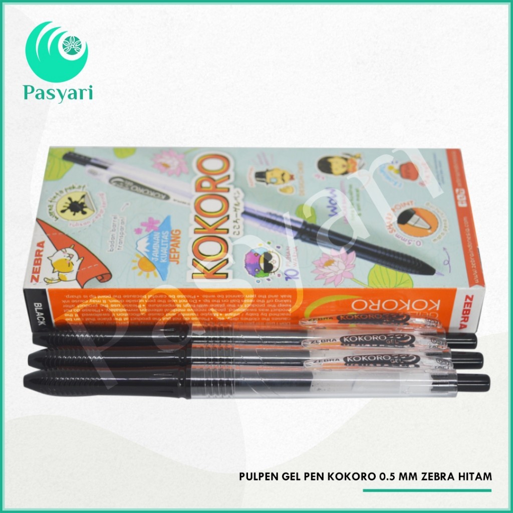 

[ per pack ] Zebra Pulpen Kokoro Warna per pack / Gel Pen 0.5 mm