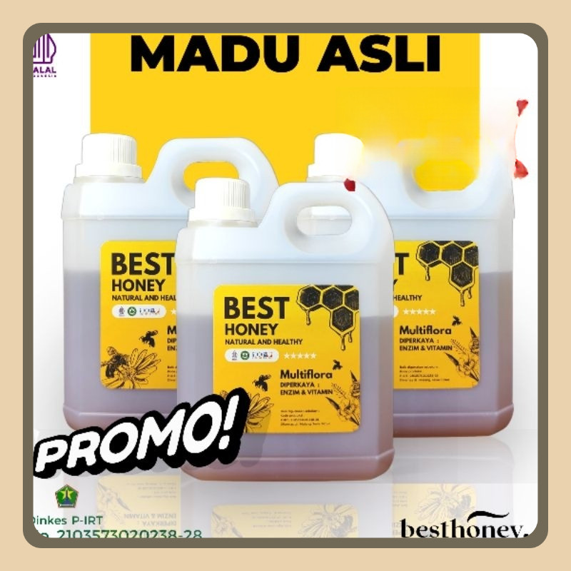 

Best Honey Paket Bundling Madu Multiflora Original 1kg (3pcs)
