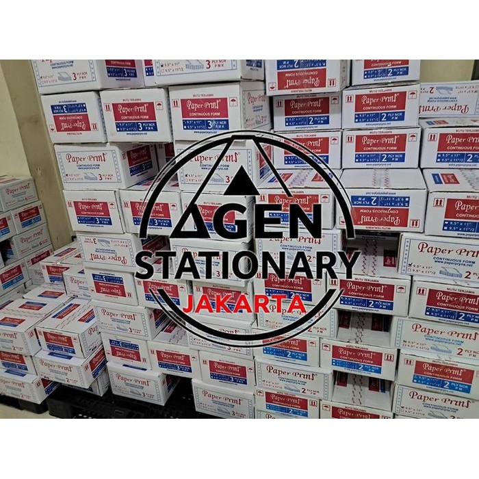 

TERLARIS! KERTAS CONTINUOUS FORM PAPER PRINT 9.5 X 11 2 PLY FULL BAGI 2 FAKTUR SURAT JALAN HVS RANGKAP 2 - FULL