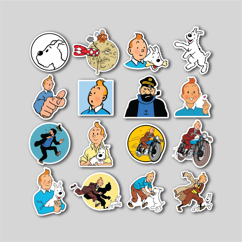 

Sticker Pack Tintin | Sticker Tumblr | Stiker Laptop Koper Helm