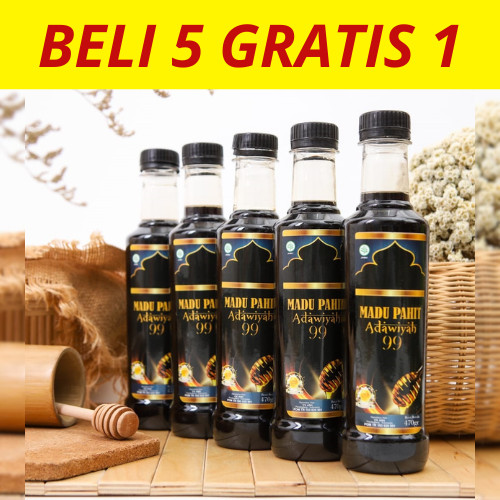 

[ BELI 5 GRATIS 1 ] Madu Hitam Pahit Adawiyah 99 Mengatasi Diabetes Rematik Kolesterol Menjaga Imun