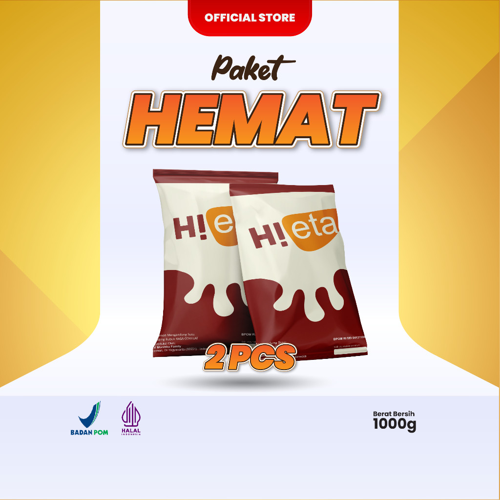 

Susu Kambing Etawa Bubuk Rasa Cokelat - PAKET 2 - HiEta Murni
