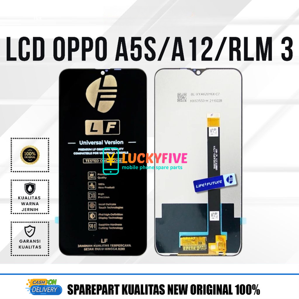 LCD Oppo A5s / A7 / A12 / 3 / 3i  Original Fullset Touchscreen Life Future