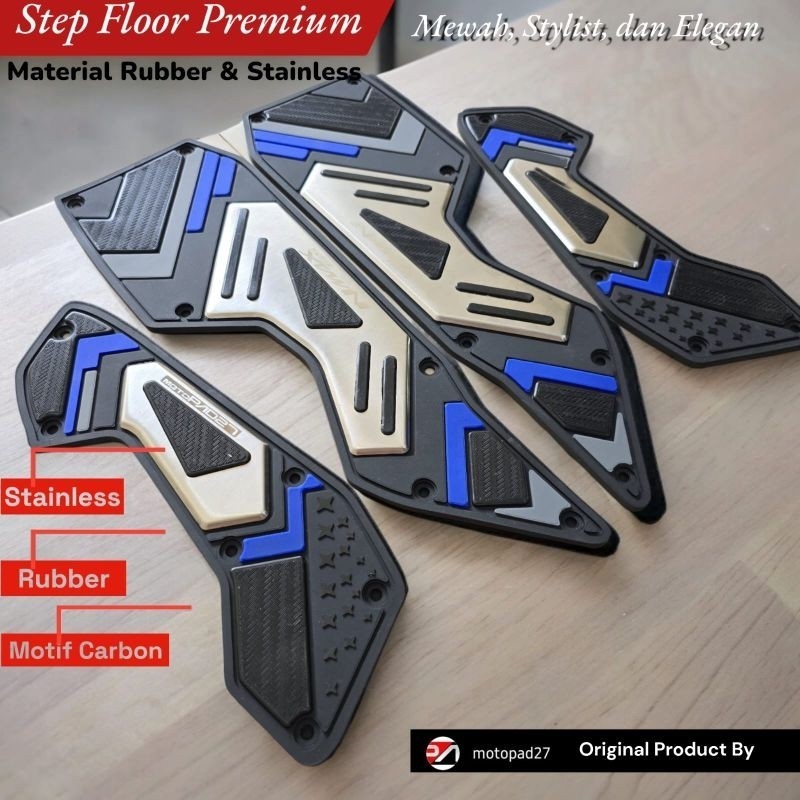 Yexstoree Karpet Nmax 155 Conecteed Karpet Pijakan Kaki Motor Yamaha Nmax 155 2020-2024