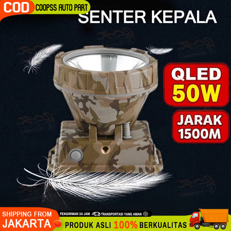 30 WATT / QLED LED T6 / Super Terang / Murah Senter Kepala / Sintar Dony Kepala / Anti Air / Berburu