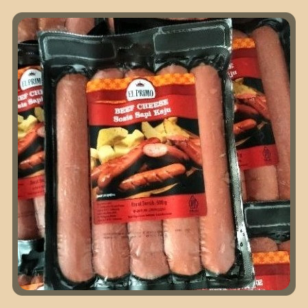 

El Primo Beef Cheese Sosis 500gr (JATENG ONLY)