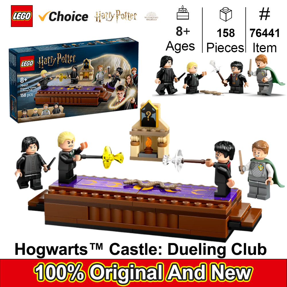 LEGO 76441 Harry Potter Hogwarts Castle: Dueling Club Building Toy - Wizard Kids Toy for Boys and Gi