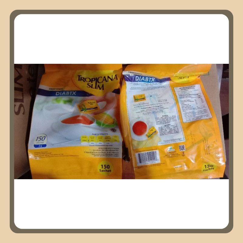 

Tropicana Slim Diabtx 150 Sachet Sweetener Buat Diabetes Gula Diabetes