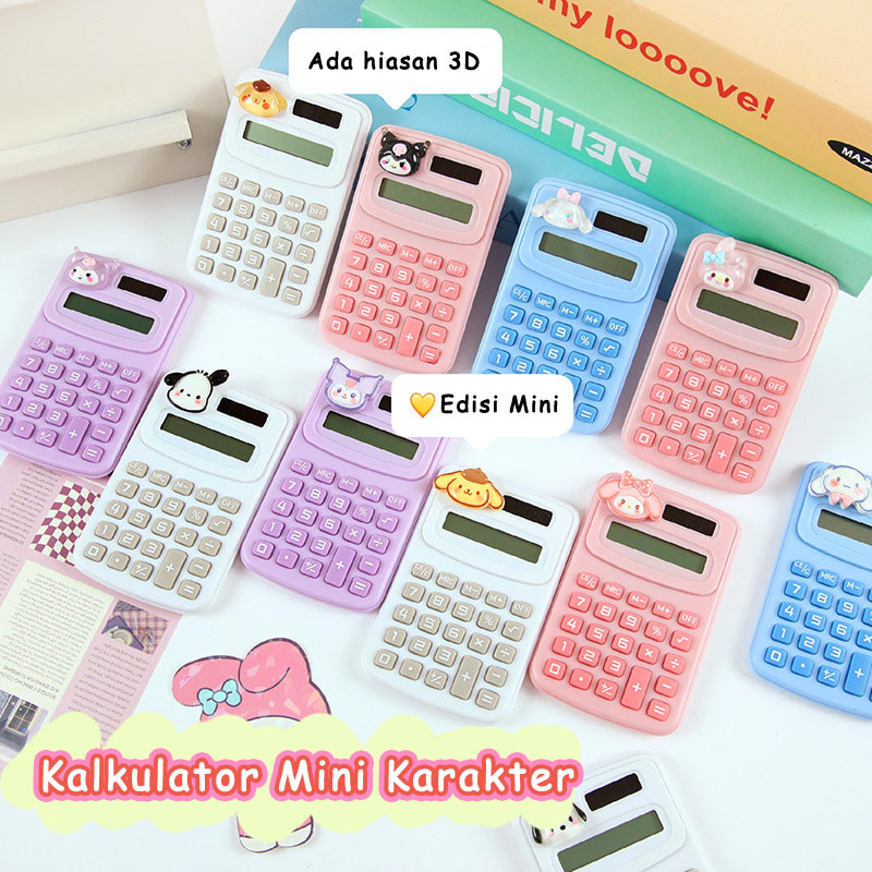 

Kalkulator Mini Lucu 3D Karakter Sanrio 8 Digit Angka / Kalkulator Poket Untuk Anak Sekolah