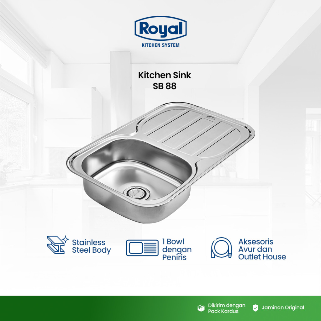 Royal Kitchen Sink SB 88 | Bak Cuci Piring Stainless