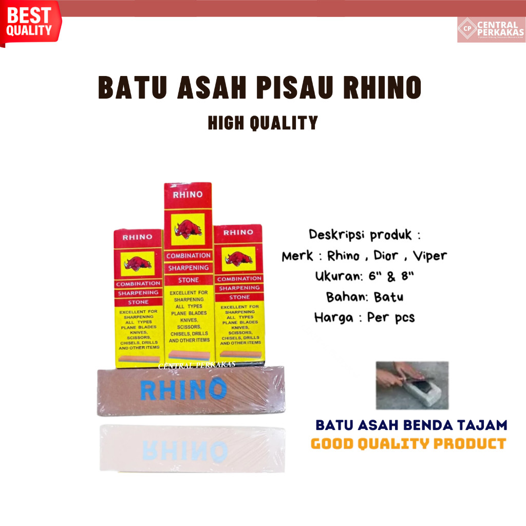 Batu Asah pisau paling bagus / batu asah merek rhino / Pengasah Pisau Serbaguna Penajam
