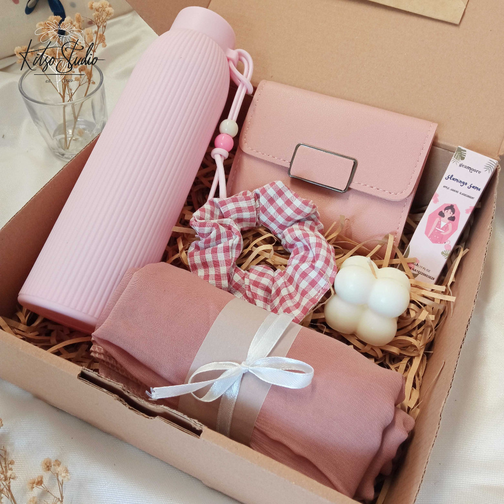 [KITSO] Hampers Korean Gift Box Hijab Tumblr Tote Bag Aesthetic untuk Kado Ultah / Wisuda / Anniv