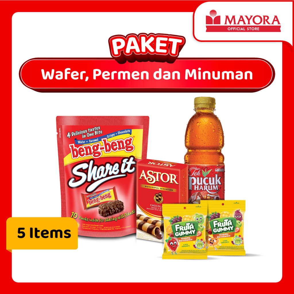 

Paket Wafer Permen dan Minuman