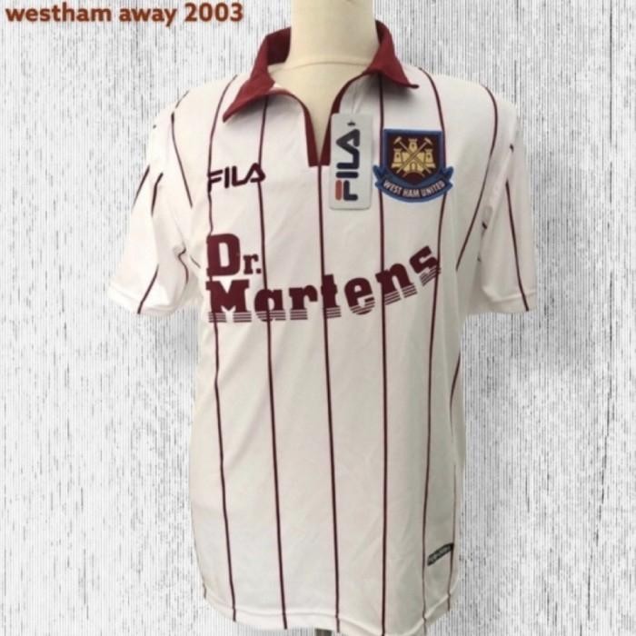 Jersey Retro westham away 2003 Dr martens - S