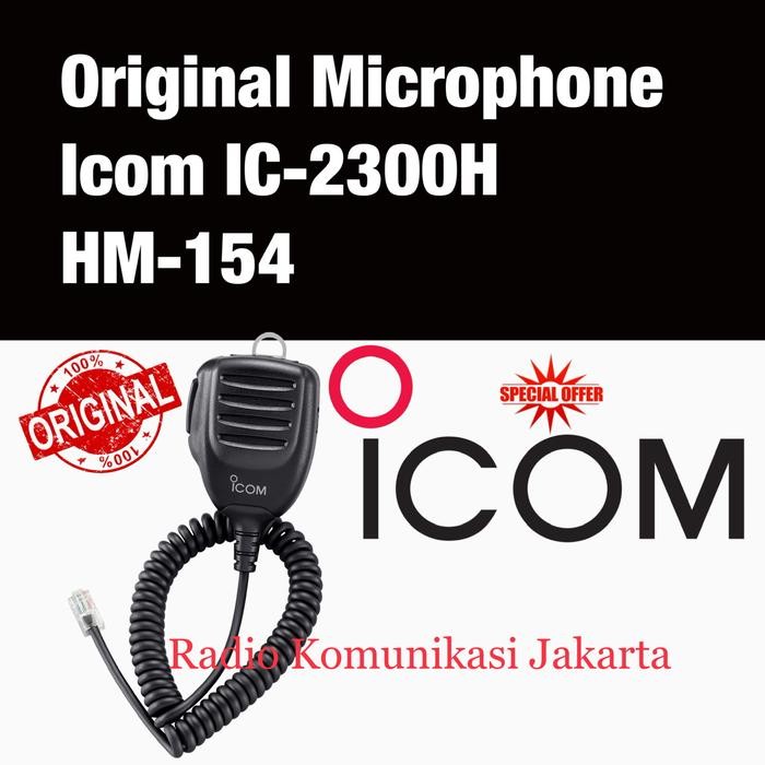 Original Ori Ekstramic Microphone Extramic Icom IC2300H IC2300 HM154 O like