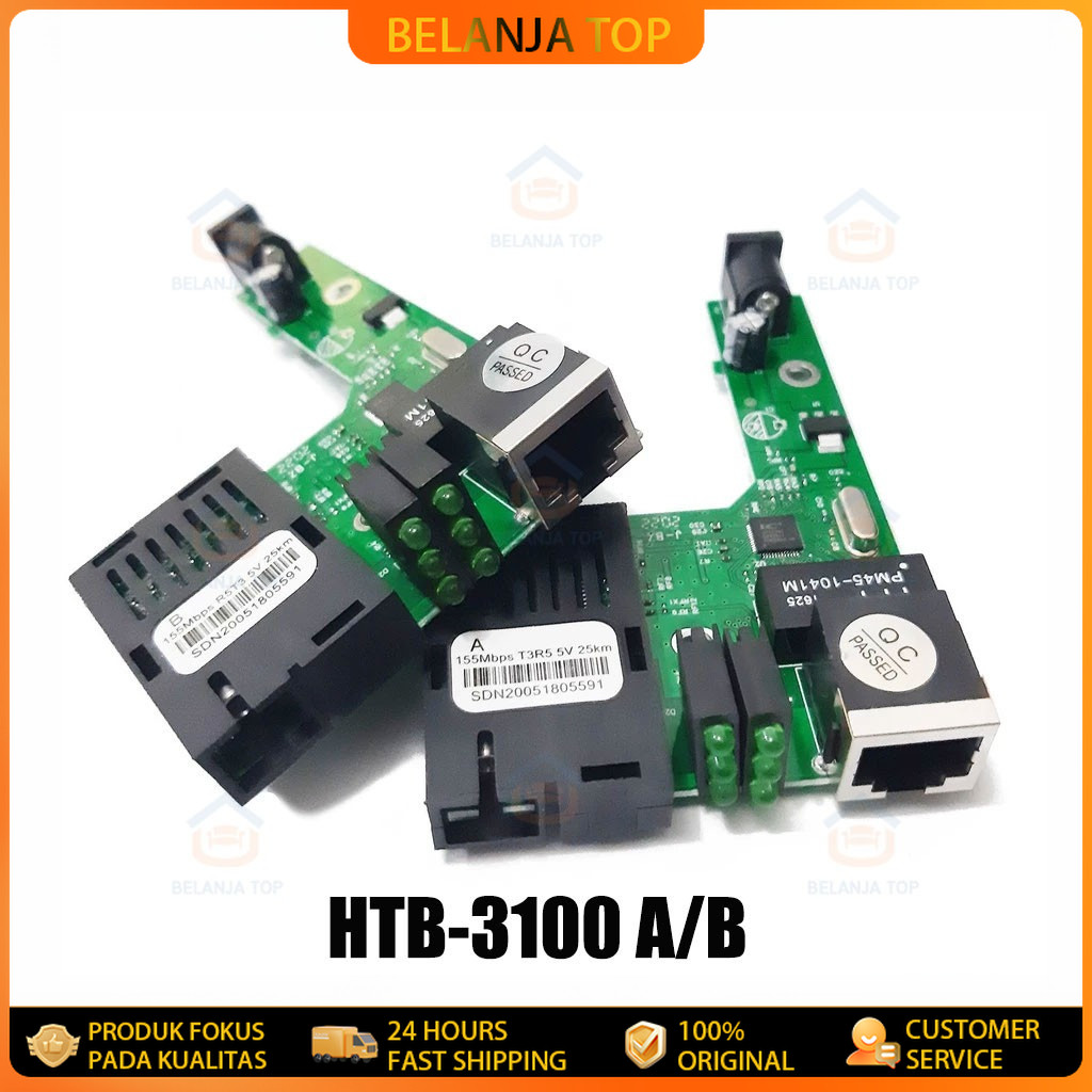 PCB Netlink HTB-3100 A+B Side A Side B Fiber Optic Media Converter FO HTB-3100 A+B PCB Board NetLINK