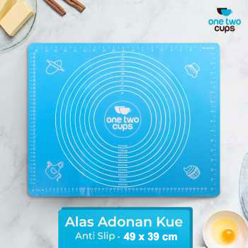 

ORIGINAL One Two Cups Alas Adonan Kue Fondant Silikon Baking Mat Anti Slip - JJ3873