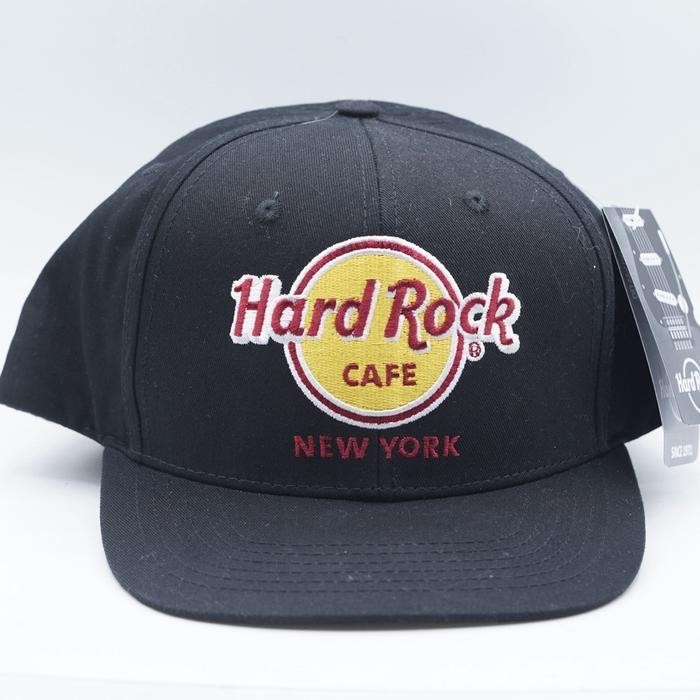 Hard Rock Cafe New York City America Amerika Flat Bill Hat Topi Dewasa Snapback Original Merchandise