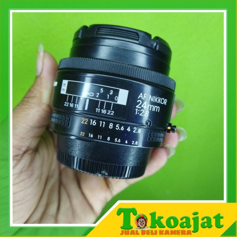 LENSA NIKON AF 24MM F2.8 / LENSA FIX NIKON AFD 24MM MURAH