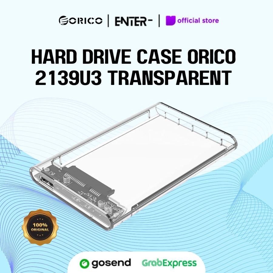 Hard Drive Case Orico 2139U3 Transparent