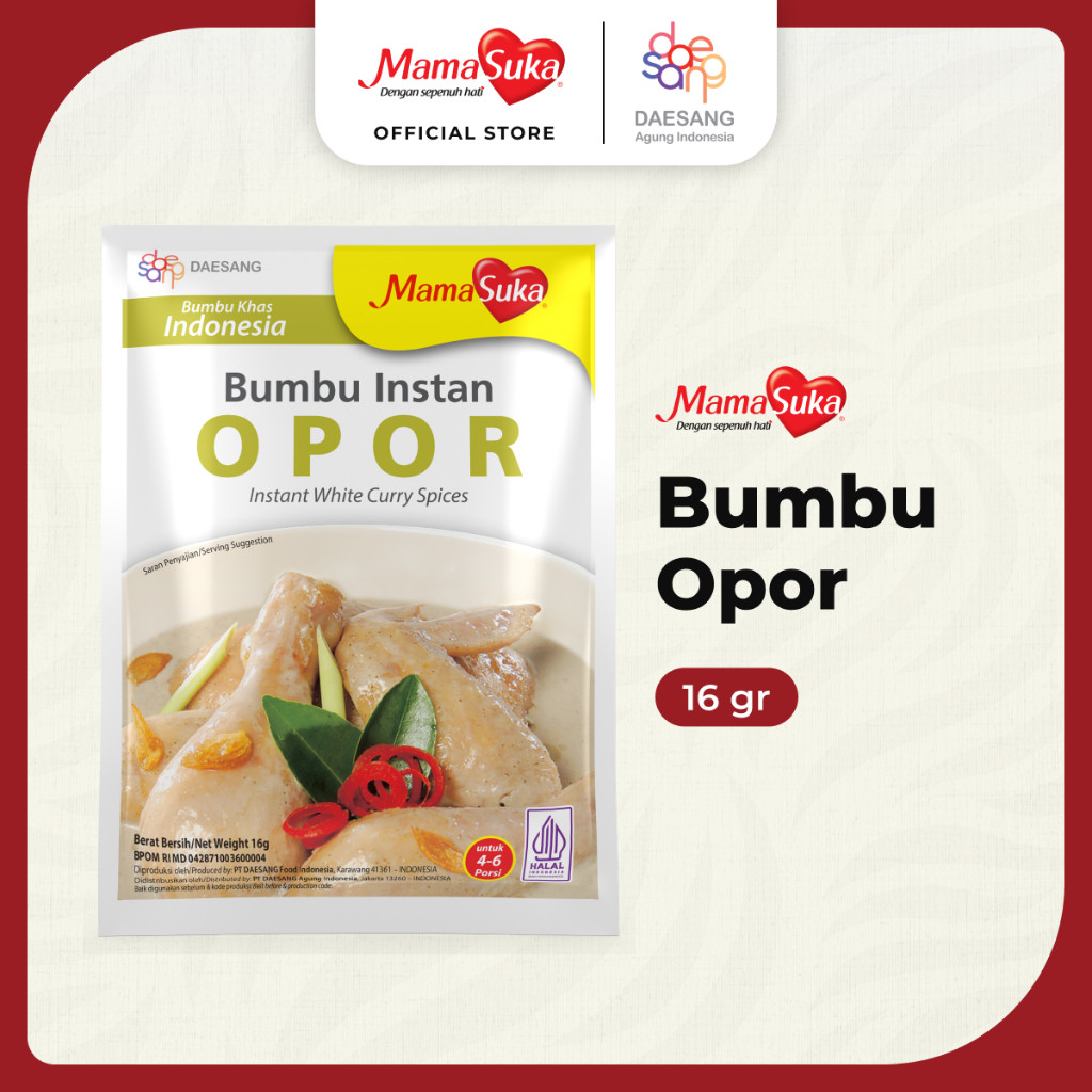 

MamaSuka - Bumbu Opor 16 gr (1 Pcs)