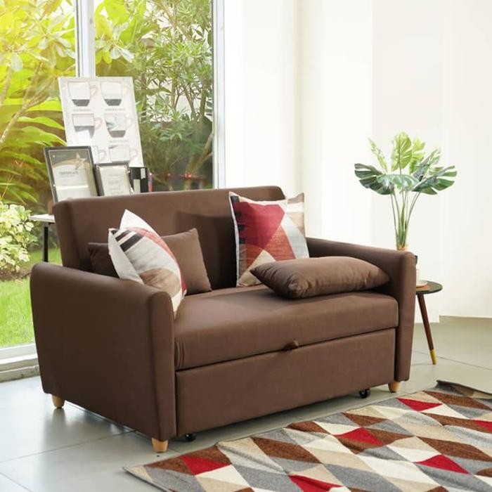 Sofa Bed Minimalis SELMA Sofa Tidur Fabric Sofa Lipat