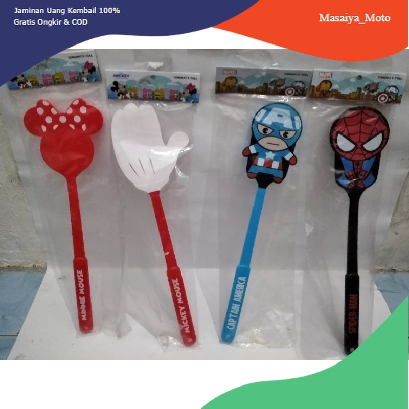 【MMOTO】PROMOO Tongkat E-Toll Disney Marvel AST Mickey Mouse/Mini Mouse/Captain America/Spiderman Ton