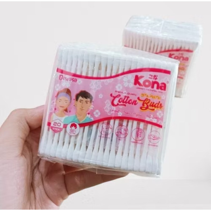 Cotton Buds Besar Premium Kelas Super Market Isi 20Stik/Batang Cotton Bud Korek Kuping dewasa Anak K