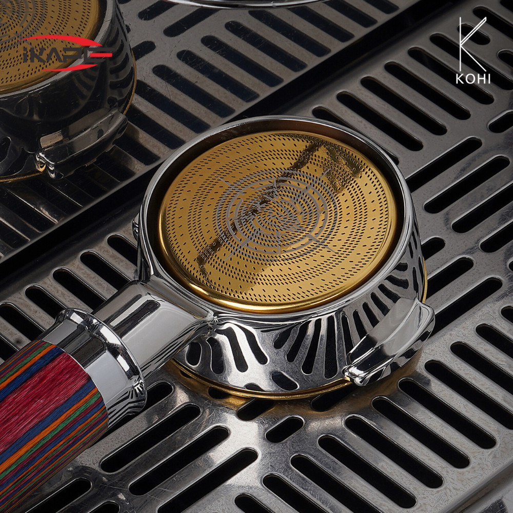 IKAPE Clockwork V2 Precision High Extraction Basket Portafilter 58,5mm 54mm 53mm E61 Breville 58mm F