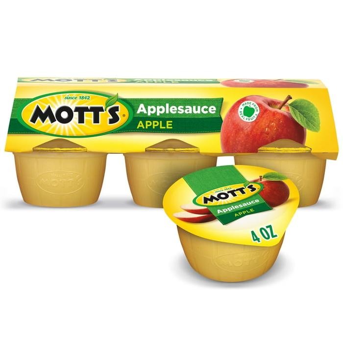 

Mott's Applesauce, 4 Ounce Cups, 6 Count