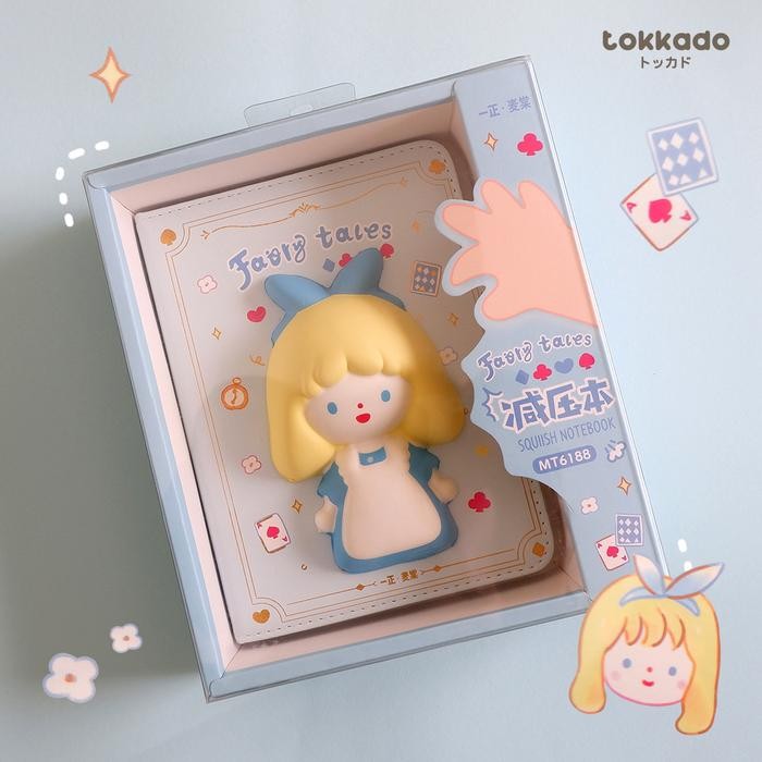 

AHHA TOKKADO Fairy Tales Squishy Planner Notebook Agenda Buku Catatan Lucu - Alice