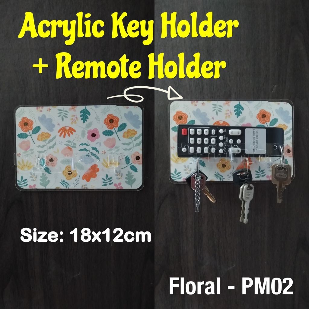 

ACRYLIC Key Holder Tempat Gantung Kunci Phone Docking Tempat HP Remote Holder Bahan Akrilik Simply Cute
