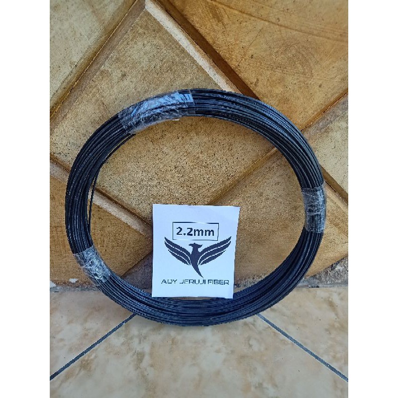 Jeruji fiber hitam 2.2mm 2.5mm