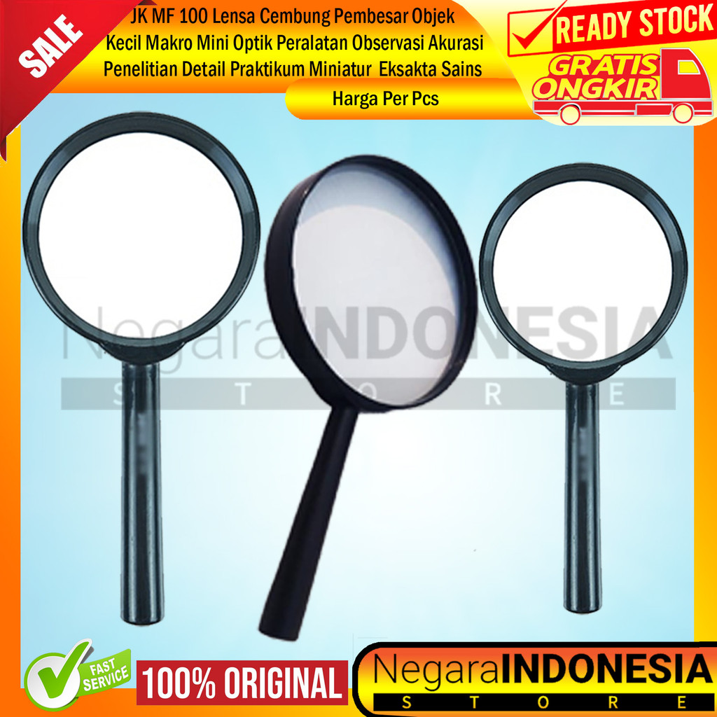 

JK MF 100 Kaca Pembesar Fokus Observasi Mikro Eksplorasi Eksakta Visualisasi Objek Makro Mini Edukasi Sekolah Kantor Alat Labor Eksperimen Grosir Lup Peralatan Baca Peneliti Detail XREE Tulisan Buku Peta Atlas