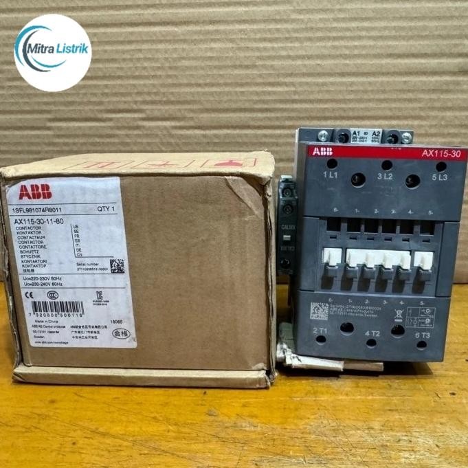 Kontaktor ABB AX115-30-11 55kw Original - 110V
