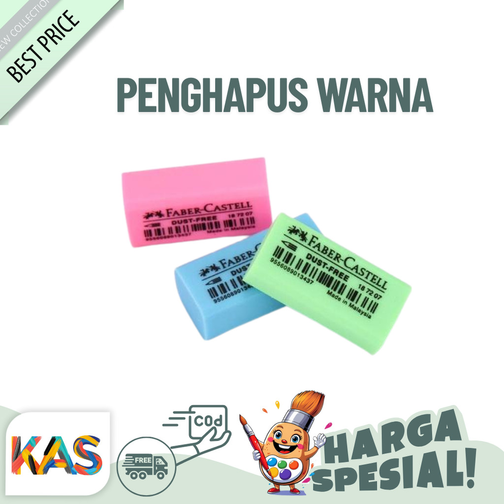 

Penghapus Faber castell Colour Set 3-Satuan
