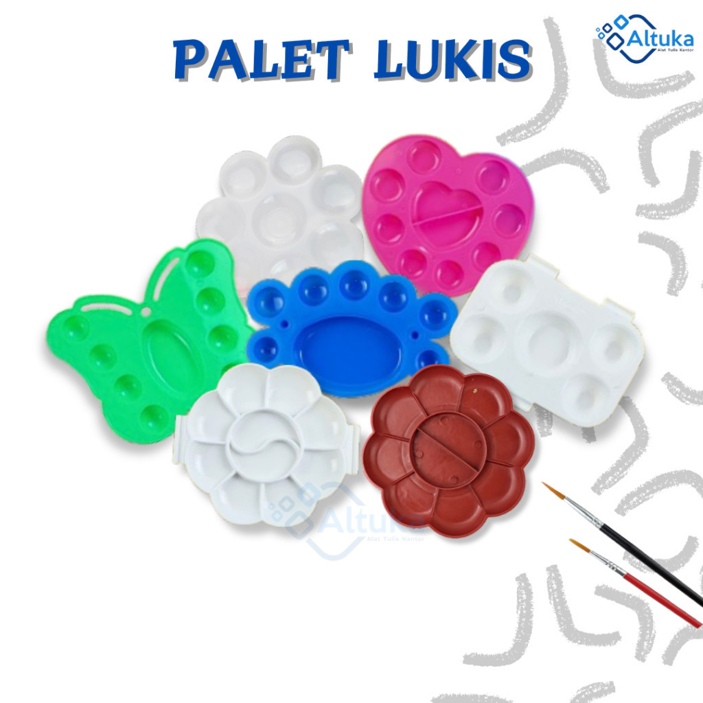 

Palet Lukis / Pallet / Tatakan Cat / Palet Lukis Cat Air Cat Acrilik Cat Poster