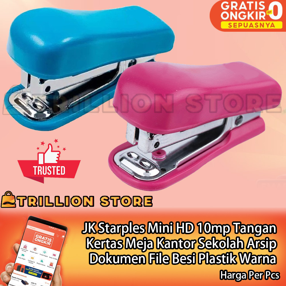 

JK Stapler Mini HD 10MP Alat Tangan Kertas Meja Saku Kantor Sekolah Perlengkapan Arsip Dokumen File Klem Jepitan Besi Plastik Warna Fungsi Struktur Genggam Ukuran Model Gaya Varian Kategori XNDL Pegangan Pegas Sistem