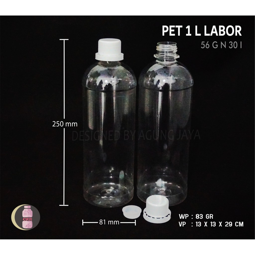 Botol Labor 1 L Bening/Botol Labor 1 Liter Bening/Botol Minuman Bening/Botol Labor Bening/Yk