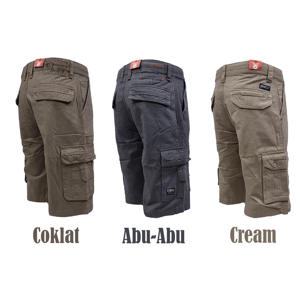 Celana Cardinal Cargo Pendek 3/4 Size 28 - 38