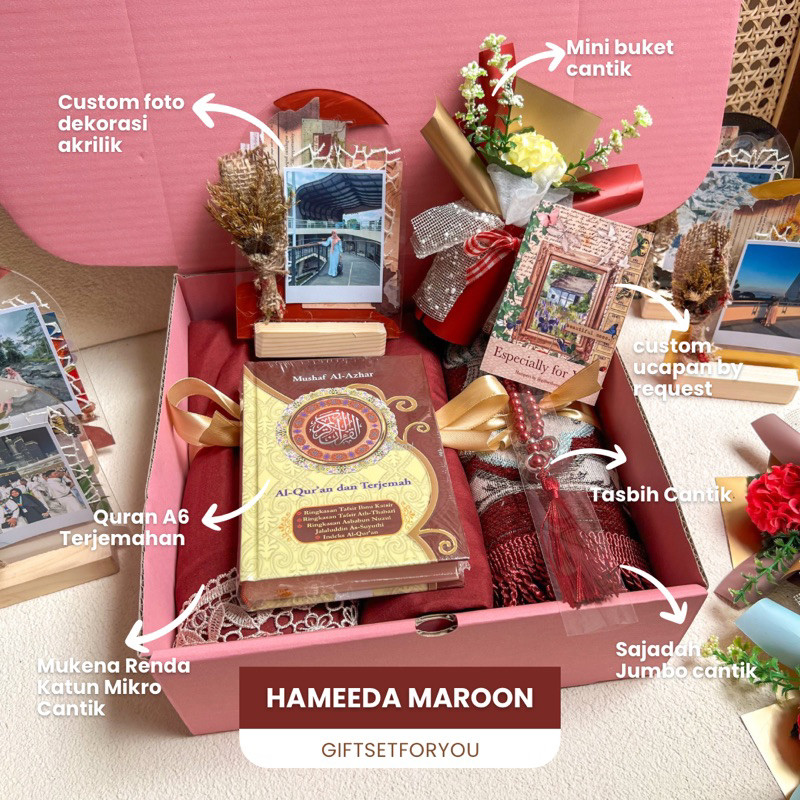 

GIFTSETFORYOU HAMPERS MUKENA ALAT SOLAT KADO CEWEK MUSLIM GIFTSET IBADAH HAMPERS RAMADHAN HAMPERS LEBARAN