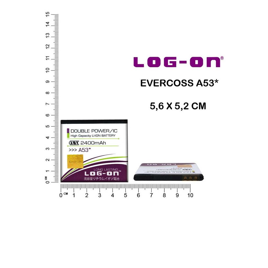 BATERAI LOGON EVERCOSS A53*