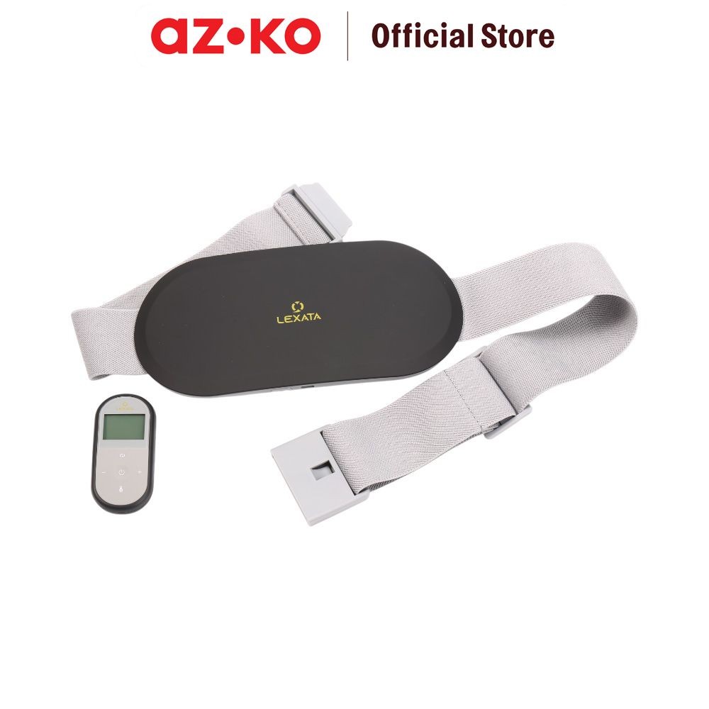 AZKO Lexata Alat Pijat Perut & Pinggang 3In1 Elektrik - Putih / Hitam Abdomen Lumbar Massager Alat P