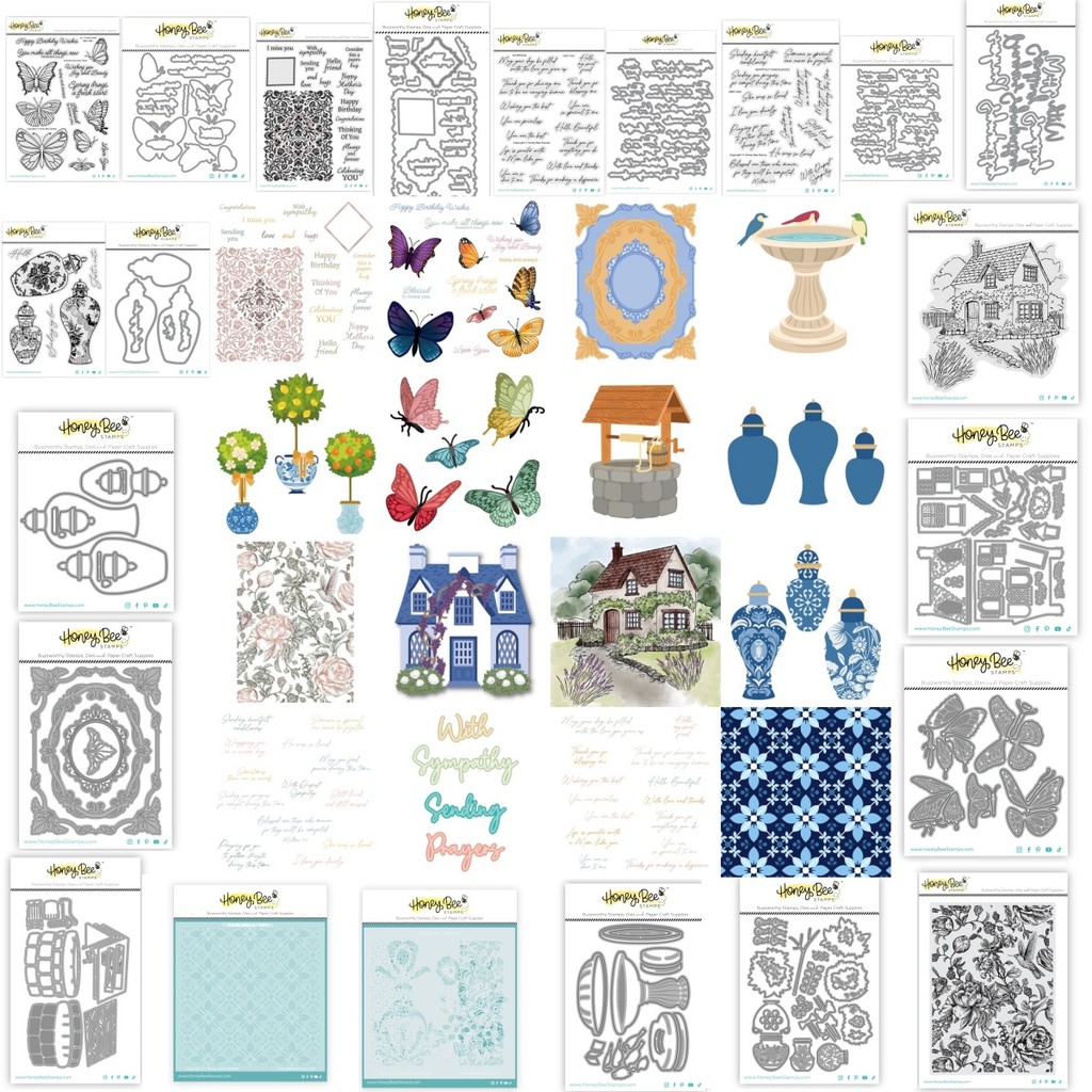 

Cottage Countryside Instagram Hop 2025 May Metal Cutting Dies Clear Stamps Stencil DIY Make Card Scrapbook Embossed Paper Album