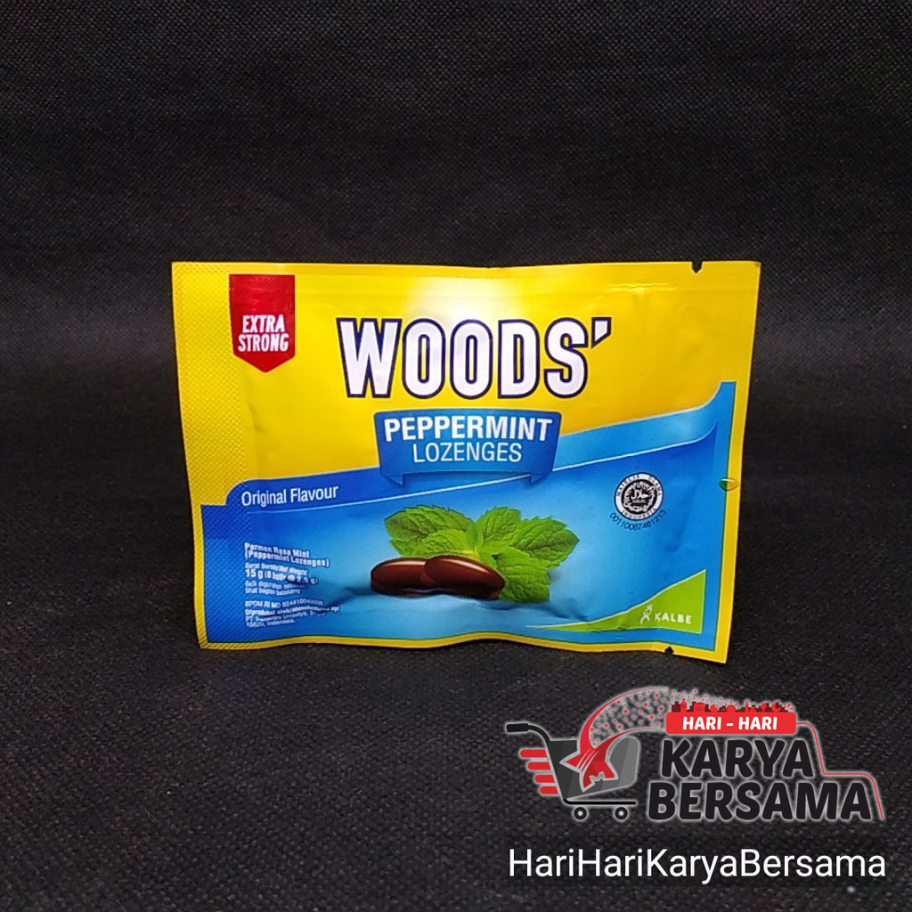 

MAKANAN RINGAN PERMEN WOOD'S PEPPERMINT EXTRA STRONG 15GR