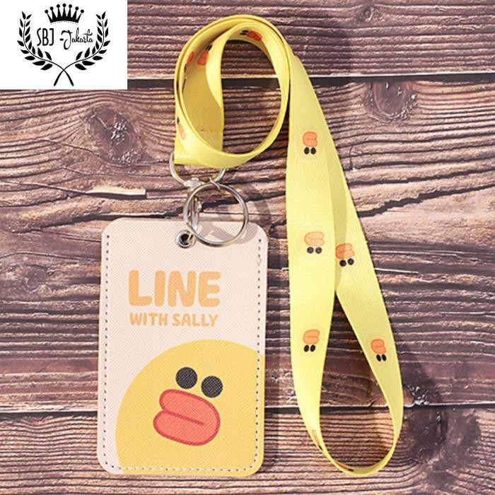 

AHHA Tempat kartu ID card Tag holder Card Holder Dengan tali strap Elmo and friends - Sally-1slot