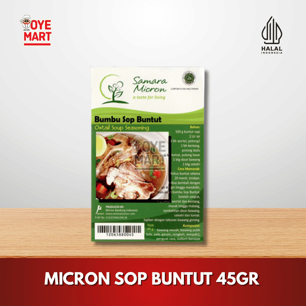 

MICRON SOP BUNTUT 45GR/BUMBU INSTAN