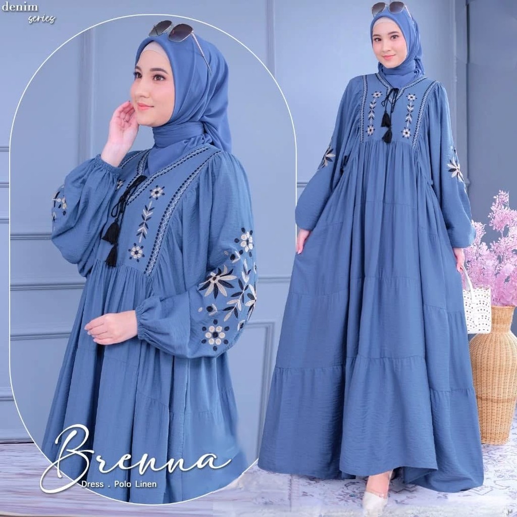 Gamis Muslim Dewasa Lebaran 2026 Wanita Terbaru 2025 Pakaian Dewasaa Long Dres Gamus Elegan Mewah Ju