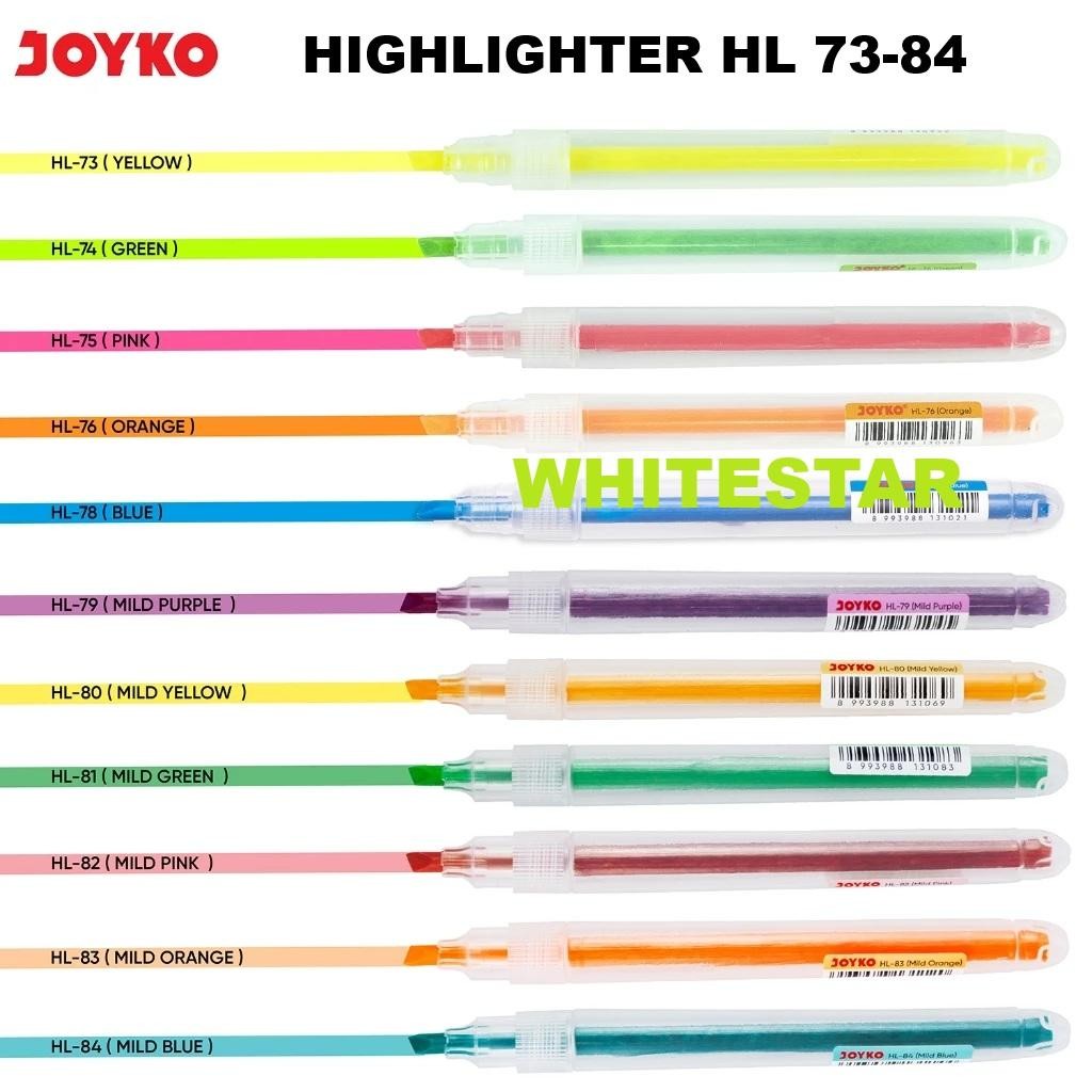 

highlighter pen / penanda warna joyko (hl 73-84)