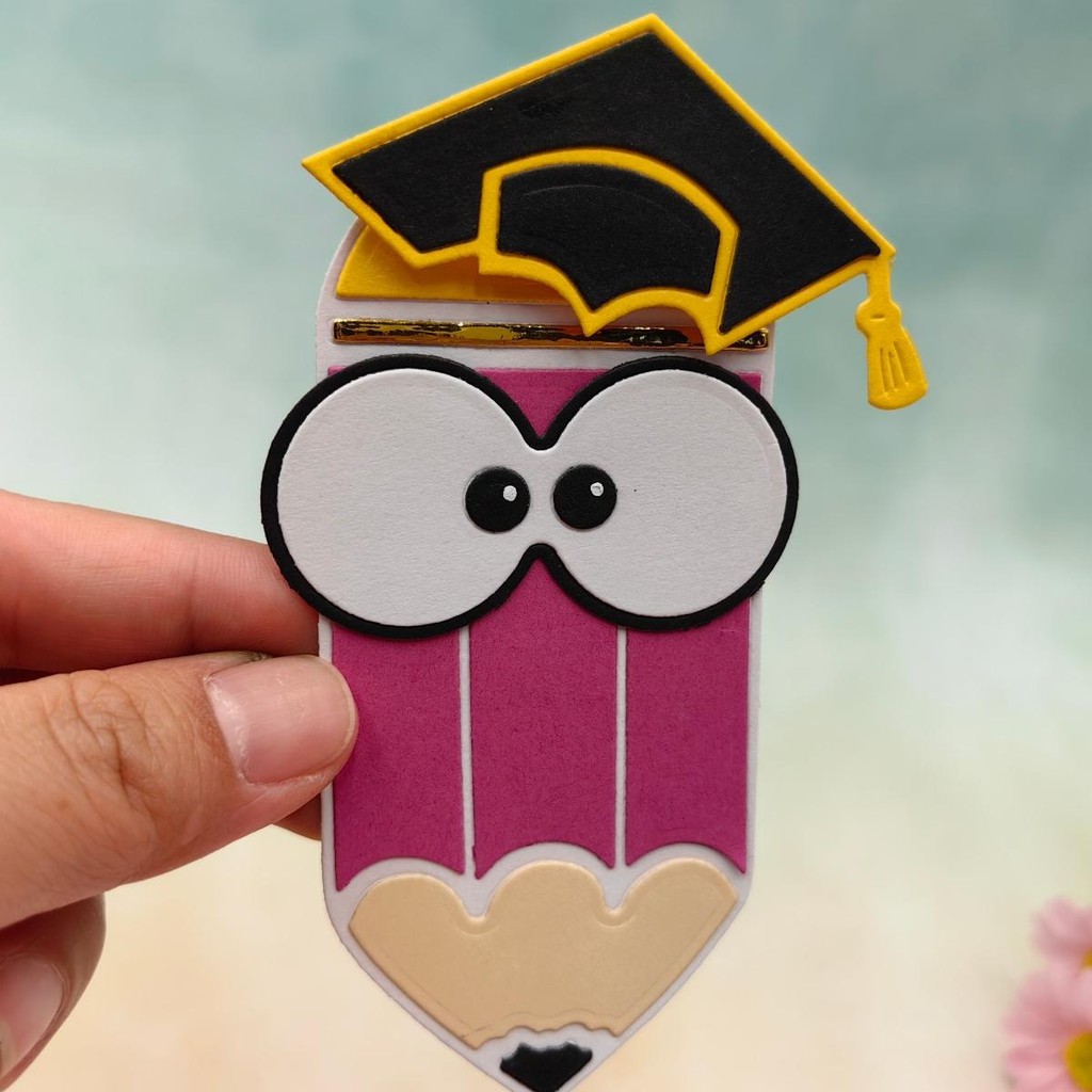 

Back to School Season Pencil Shape Metal Cutting Dies Scrapbook Embossing Album Greeting Card DIY Paper Cards Making Crafts